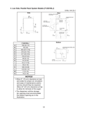 Hoshizaki F-2001MLJ original low-side rear, side and bottom connection and mounting drawing.