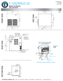 Hoshizaki F-1002MRJZ-SC soft-cubelet head dimensional drawing and separately sold URC-5FZ condenser references