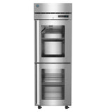 Hoshizaki F1A-HGE 23.1 cu ft 1-Section Half Glass Door Reach-In Freezer