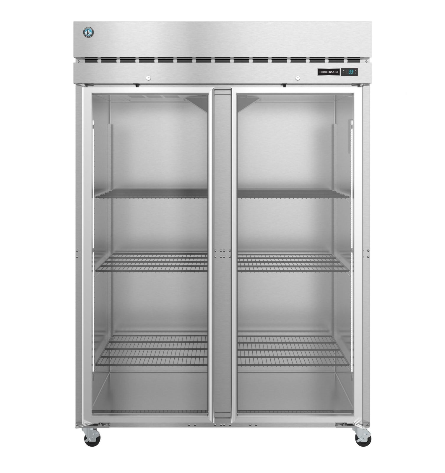 Hoshizaki F2A-FG 50.37 cu ft 2-Section Full Glass Door Reach-In Freezer