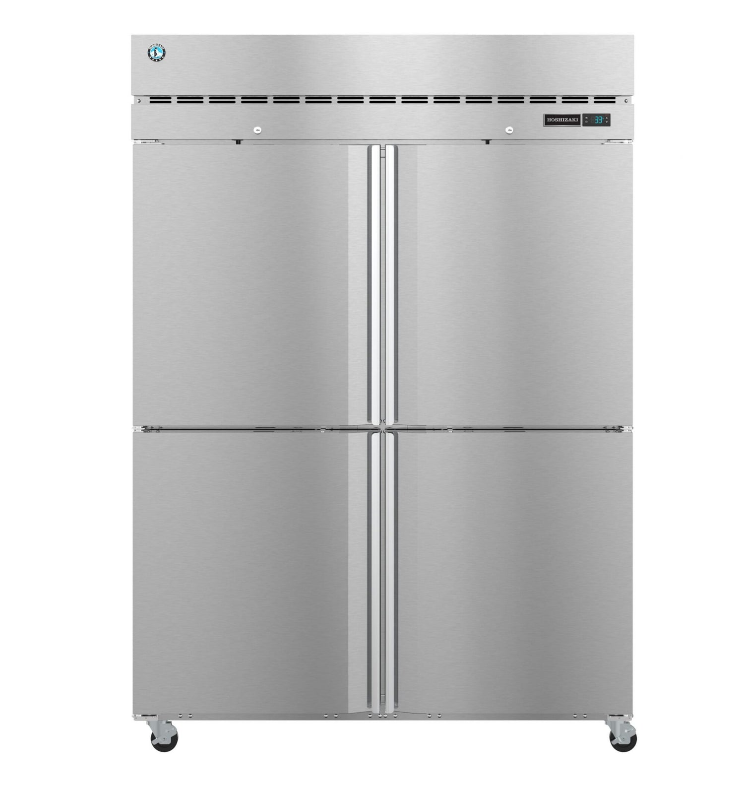 Hoshizaki F2A-HS 50.37 cu ft 2-Section Half Stainless Steel Door Reach-In Freezer