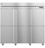 Hoshizaki F3A-HS 79.03 cu ft 3-Section Half Stainless Steel Door Reach-In Freezer