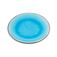 7″ Blue Ceramic Round Side Plate