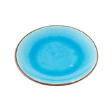 7″ Blue Ceramic Round Side Plate