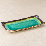 FDKG-10 glazed plate in a neutral tabletop setting