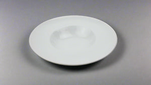 WIDE-RIM PLATE 12oz 11" RD (White)