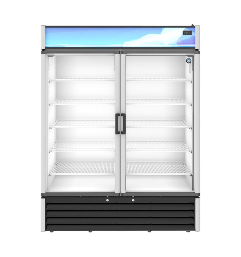 Hoshizaki FM-49-HC 60" Two-Section Glass-Door Merchandiser Freezer