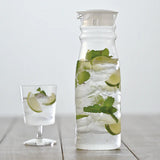 HARIO Free Pot Glass Pitcher 700ml/1300ml, White