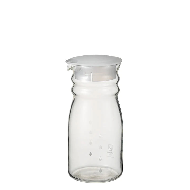 HARIO Free Pot Glass Pitcher 700ml/1300ml, White