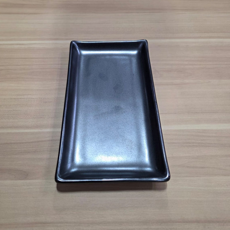 G5948-TK black porcelain rectangular plate, original view