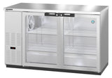 Hoshizaki BB59-G-S 59.5" Stainless Steel Glass Door Back Bar Refrigerator