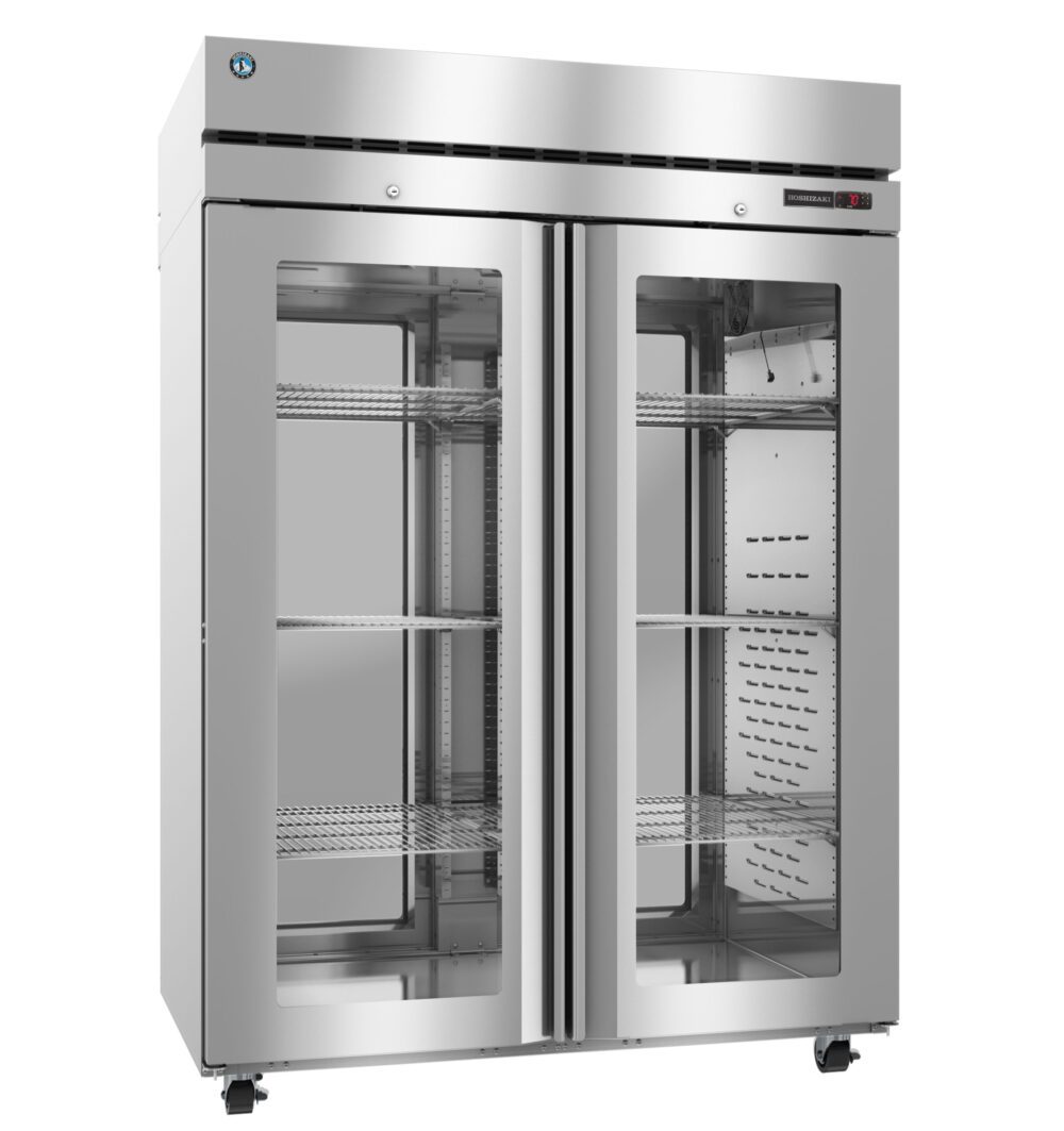 Hoshizaki HC2A-FGE-FGE 52.4 Cu. Ft. Full Glass Door Pass-Thru Heated Holding Cabinet