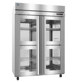 Hoshizaki HC2A-HGE-HGE 52.1 Cu. Ft. Half Glass Door Pass-Thru Heated Holding Cabinet