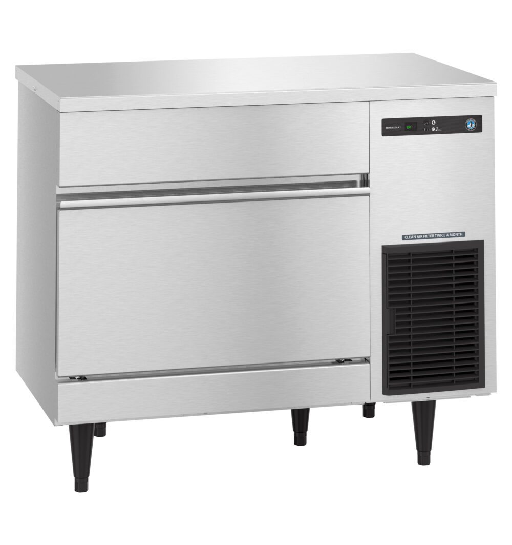 Hoshizaki IM-200BAK 186 lb/Day Air-Cooled Square Cube Ice Machine with Storage Bin