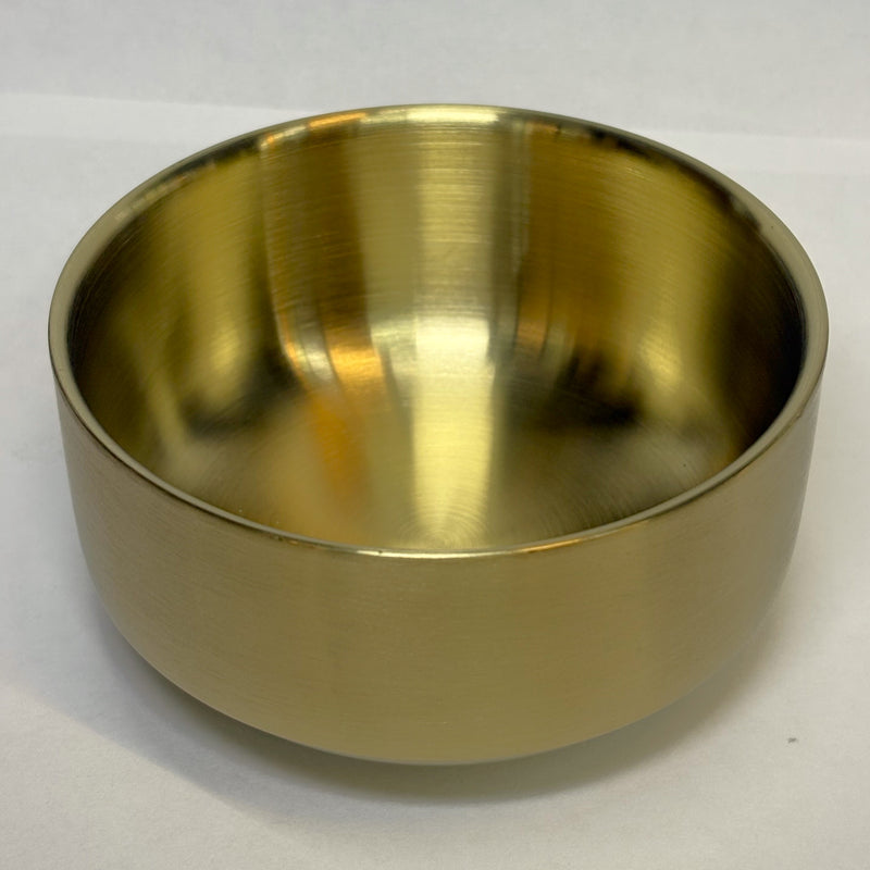 Gold-tone stainless steel dessert bowl, SSG-JQ-DB-10.