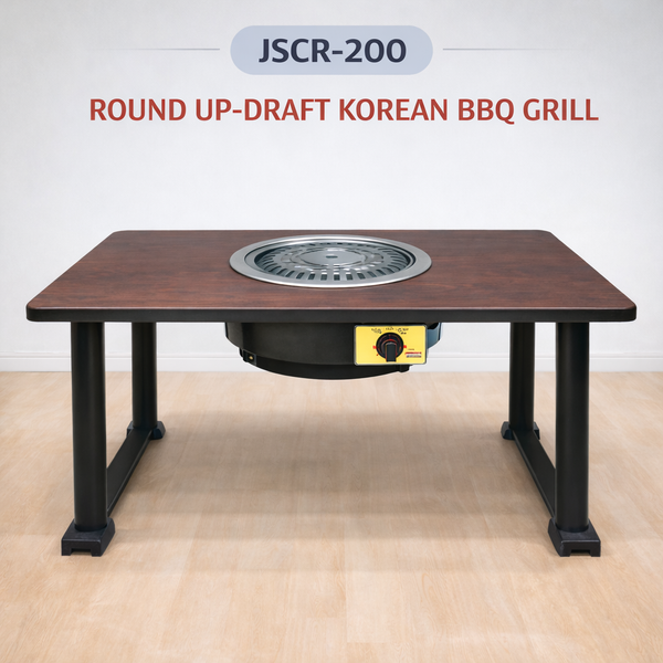 Round Updraft Korean BBQ Grill - JSCR-200