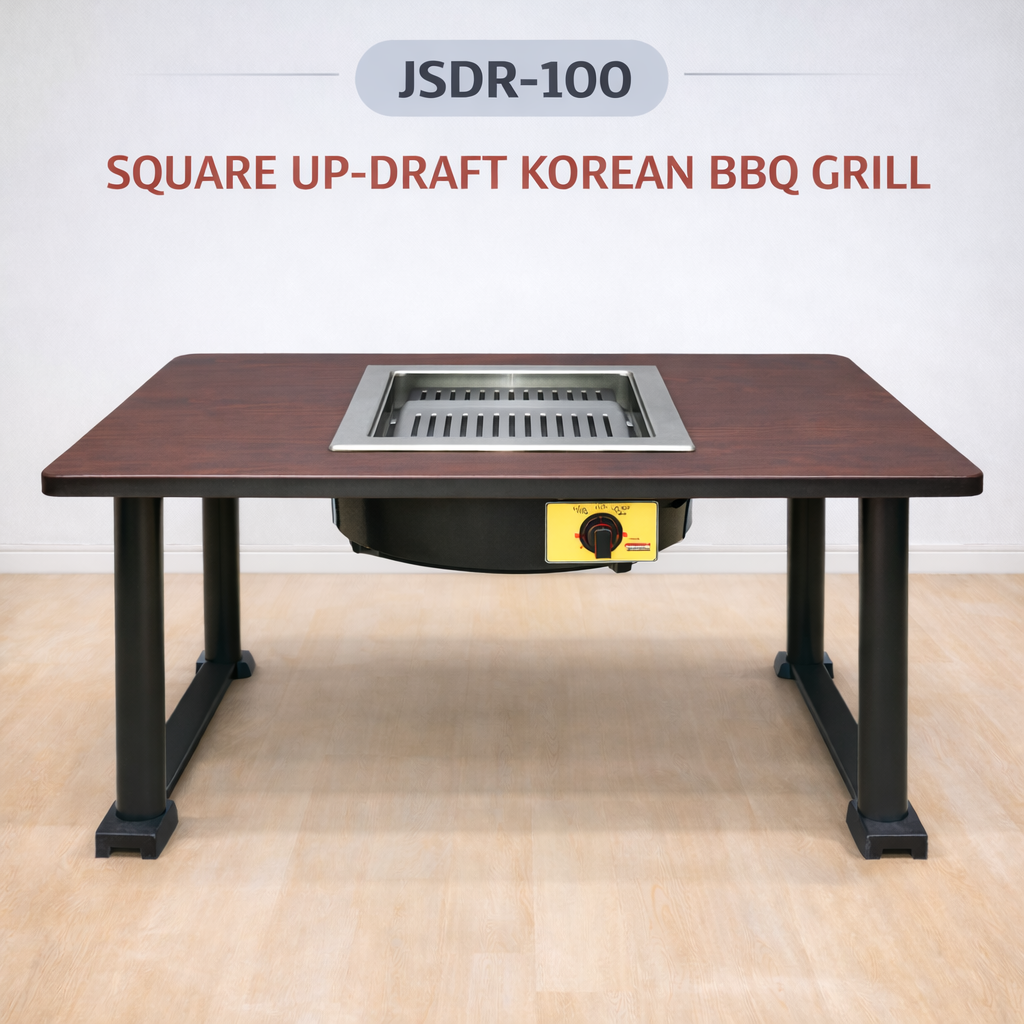 JSDR-100 Square Up-Draft Korean BBQ Grill