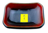 3.5" x 2.5" Porcelain Rectangular Sauce Dish, Black&Red