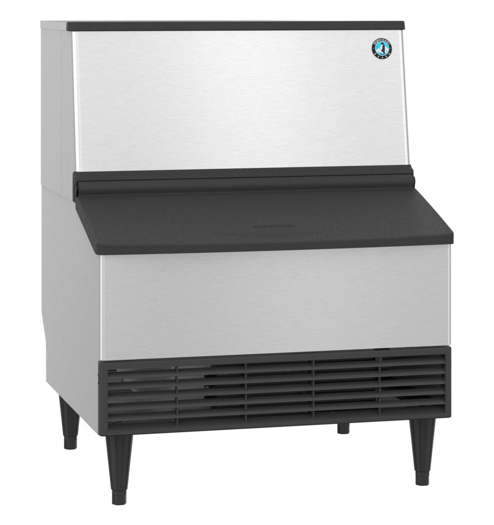 Hoshizaki KM-301BAK 285 lb/Day Air-Cooled Crescent Ice Machine with Storage Bin