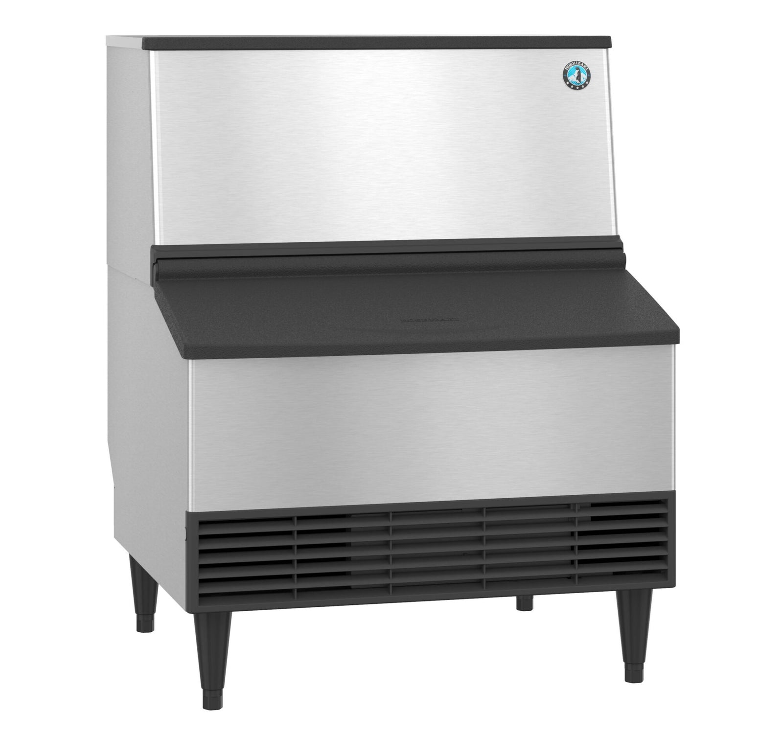 Hoshizaki KM-301BWJ water-cooled crescent ice machine with built-in storage bin