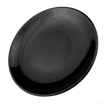 Melamine Round Plate 7"D, Black