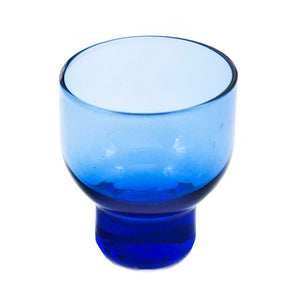 SAKE CUP GLASS 2.25"Dx2.5"H (Blue)