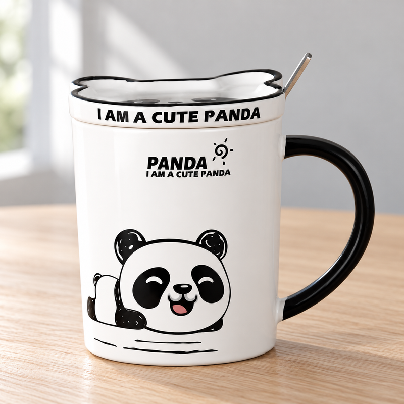 PC39-1 — a panda mug at the table