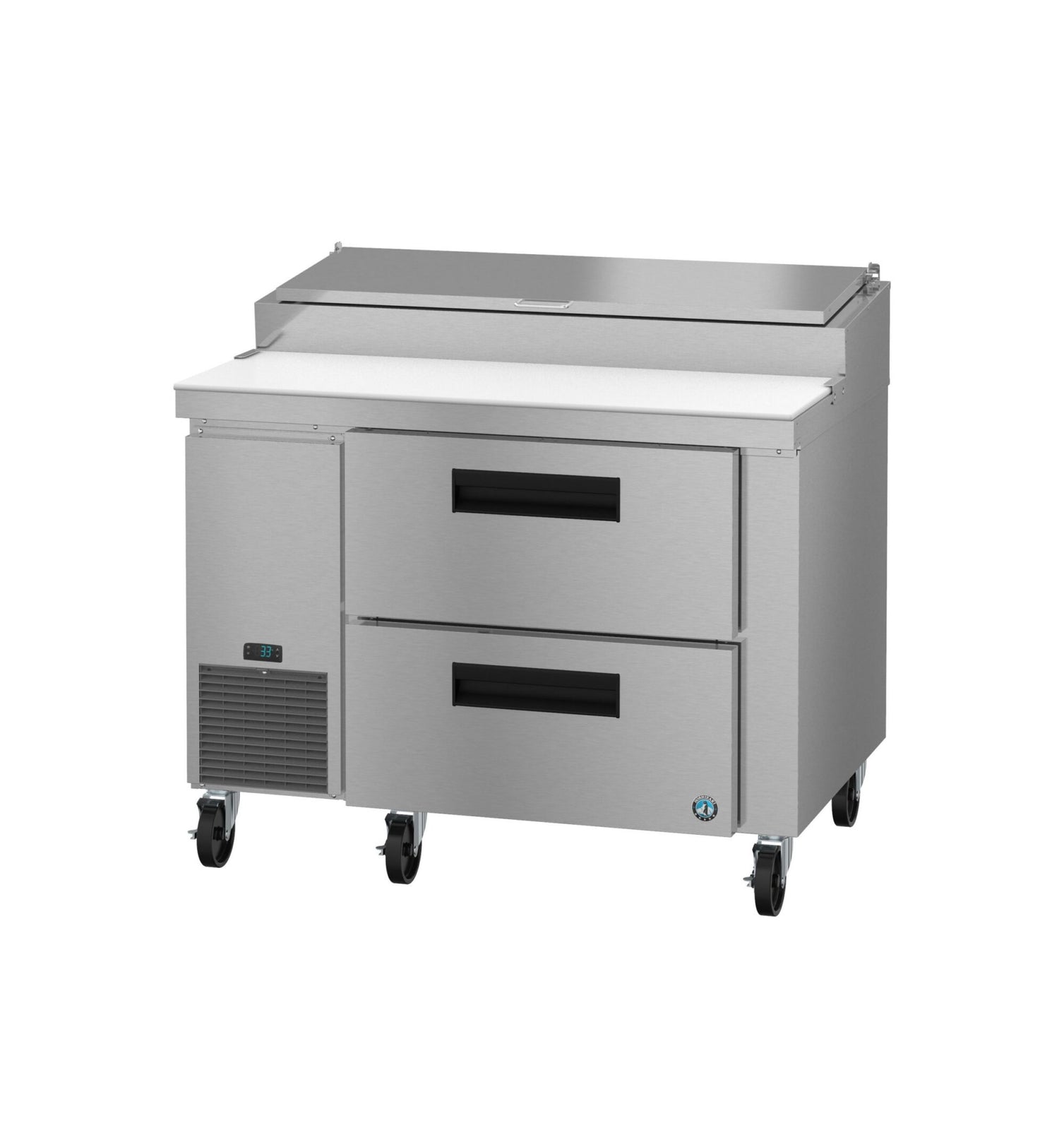 Hoshizaki PR46B-D2 46" 6-Pan 2-Drawer Pizza Prep Refrigerator