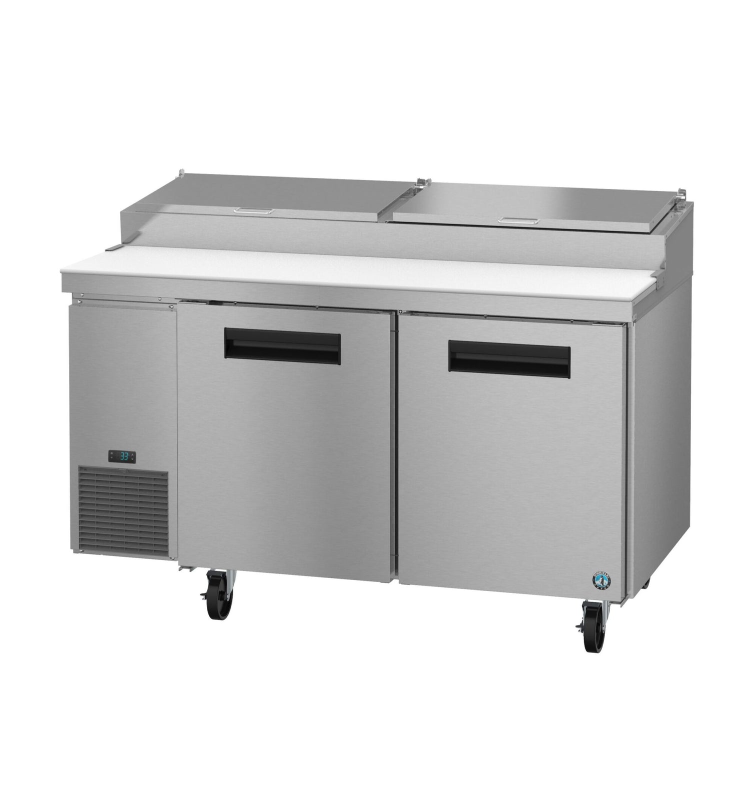 Hoshizaki PR60B 60" 8-Pan Stainless Steel Pizza Prep Refrigerator
