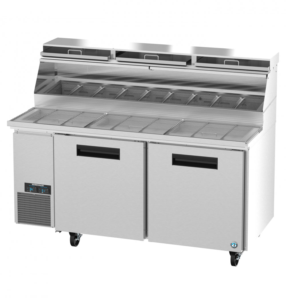 Hoshizaki PR67B-Z 67" 9-Pan Stainless Steel Pizza Prep Refrigerator