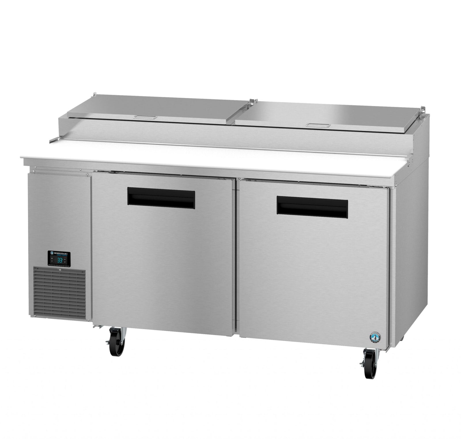 Hoshizaki PR67B 67" 9-Pan Stainless Steel Pizza Prep Refrigerator