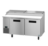 Hoshizaki PR67B 67" 9-Pan Stainless Steel Pizza Prep Refrigerator