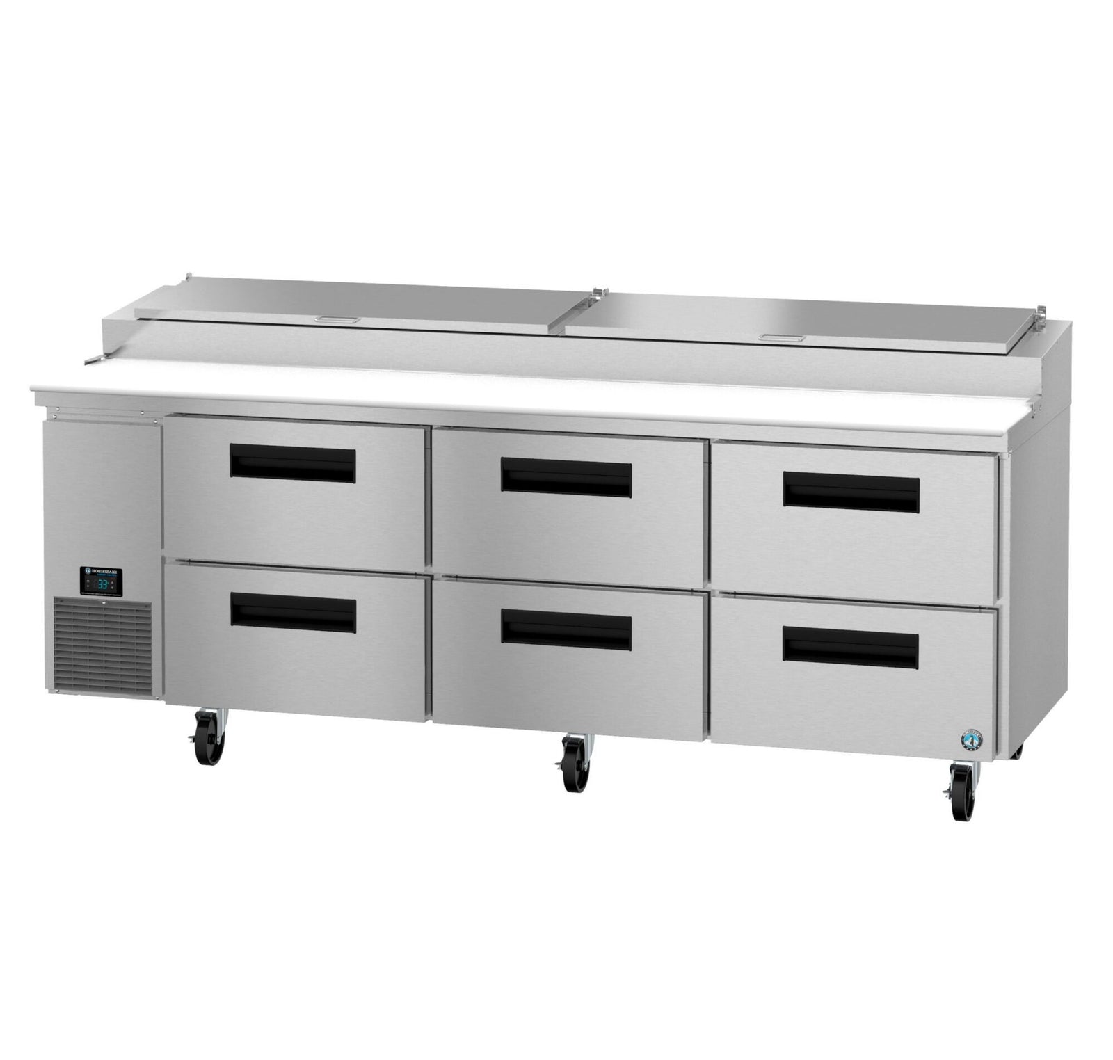 Hoshizaki PR93B-D6 93" 12-Pan 6-Drawer Pizza Prep Refrigerator