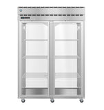 Hoshizaki PT2A-FG-FG 55" Full Glass Door Pass-Thru Refrigerator