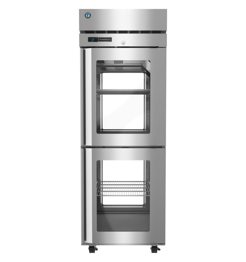 Hoshizaki PTF1A-HGE-HGE 27.5" Stainless Steel Single-Section Half-Glass-Door Pass-Through Freezer