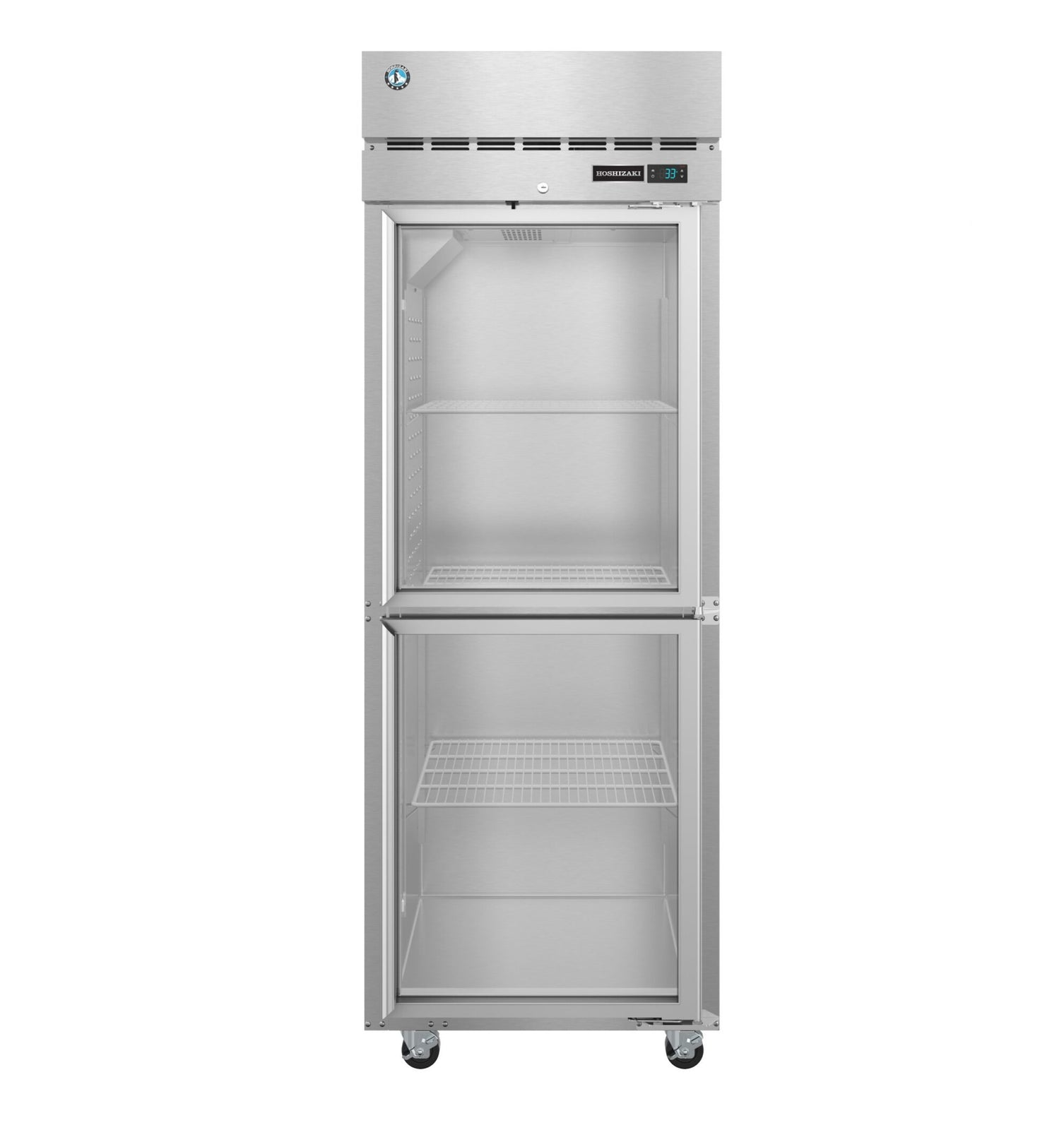 Hoshizaki R1A-HG 23.1 cu ft 1-Section Half Glass Door Reach-In Refrigerator
