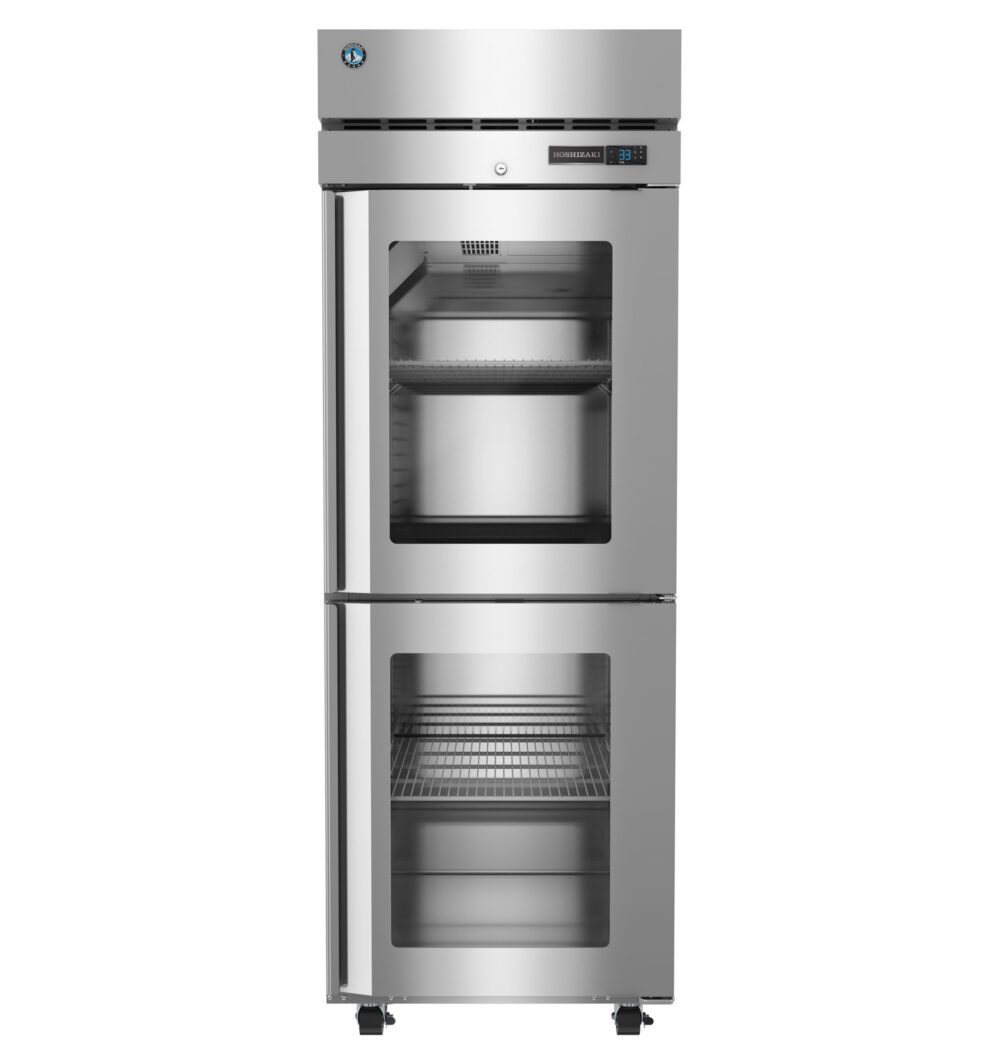 Hoshizaki R1A-HGE 23.1 cu ft 1-Section Half Glass Door Reach-In Refrigerator
