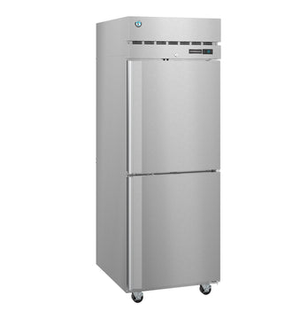 Hoshizaki R1A-HS 23.1 cu. ft. Stainless Steel 1-Section Reach-In Refrigerator with 2 Half-Height Doors