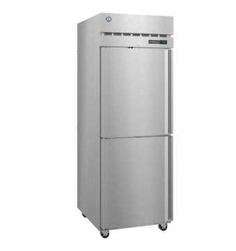 Hoshizaki R1A-HSL 23.1 cu. ft. Stainless Steel 1-Section Reach-In Refrigerator with 2 Half-Height Doors - Left Hinge