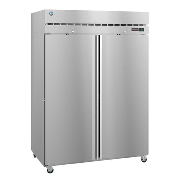 Hoshizaki R2A-FS 50.37 cu. ft. Stainless Steel 2-Section Reach-In Refrigerator with 2 Full-Height Doors