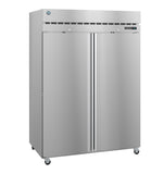 Hoshizaki R2A-FS 50.37 cu. ft. Stainless Steel 2-Section Reach-In Refrigerator with 2 Full-Height Doors