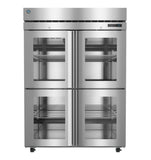 Hoshizaki R2A-HGE 50.37 cu ft 2-Section Half Glass Door Reach-In Refrigerator