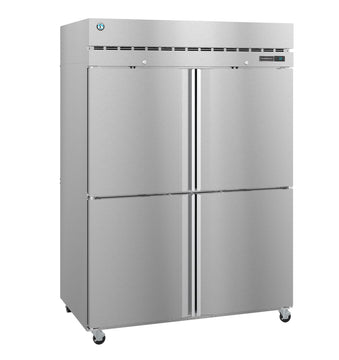 Hoshizaki R2A-HS 50.37 cu. ft. Stainless Steel 2-Section Reach-In Refrigerator with 4 Half-Height Doors