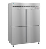 Hoshizaki R2A-HS 50.37 cu. ft. Stainless Steel 2-Section Reach-In Refrigerator with 4 Half-Height Doors