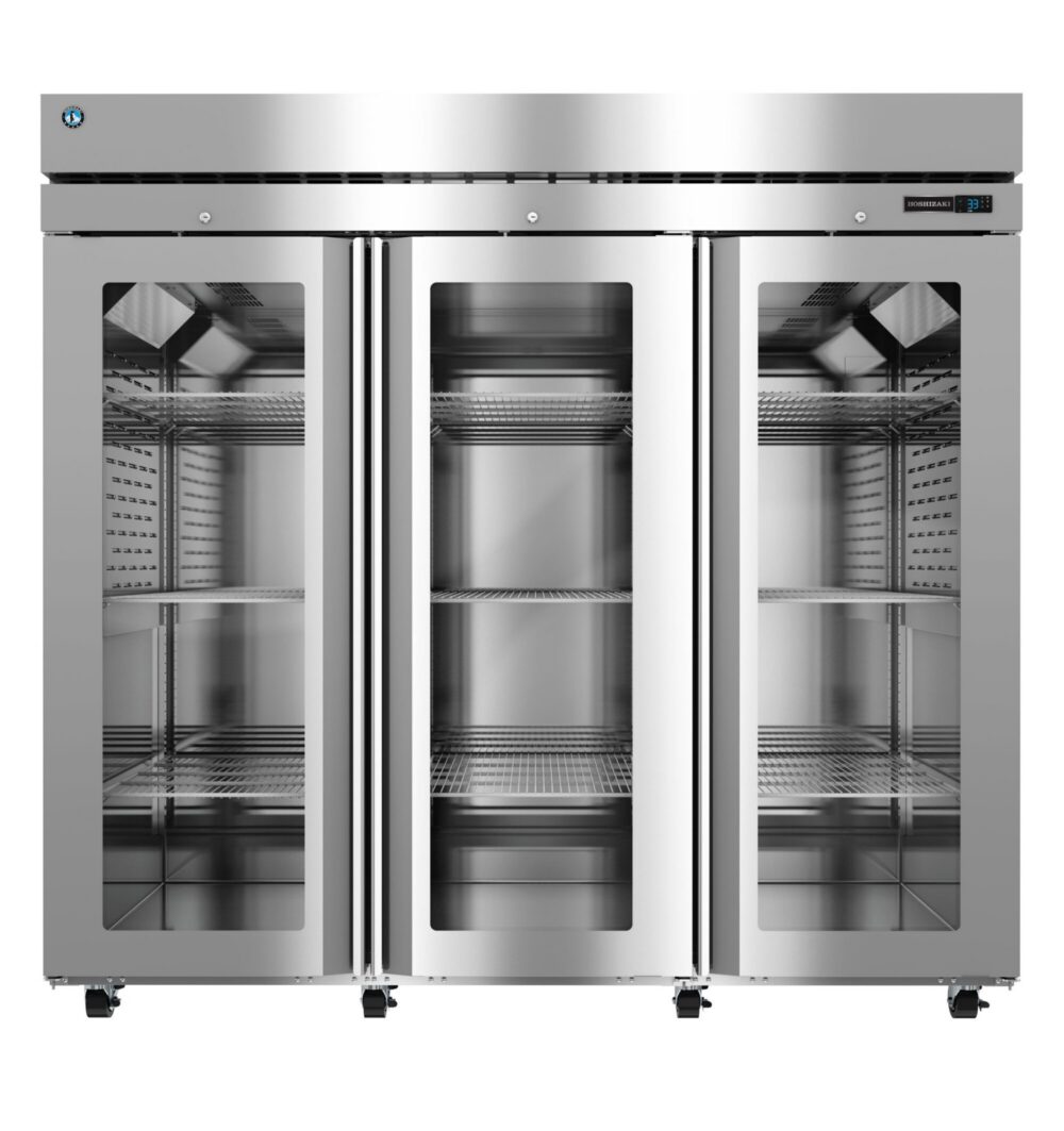 Hoshizaki R3A-FGE 79.03 cu ft 3-Section Full Glass Door Reach-In Refrigerator
