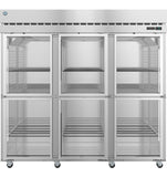 Hoshizaki R3A-HG 79.03 cu ft 3-Section Half Glass Door Reach-In Refrigerator