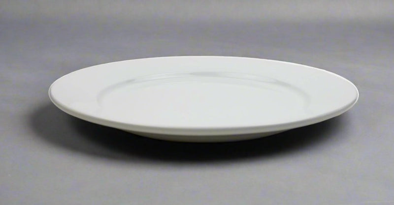 RCN-20 white porcelain round plate, original low side profile