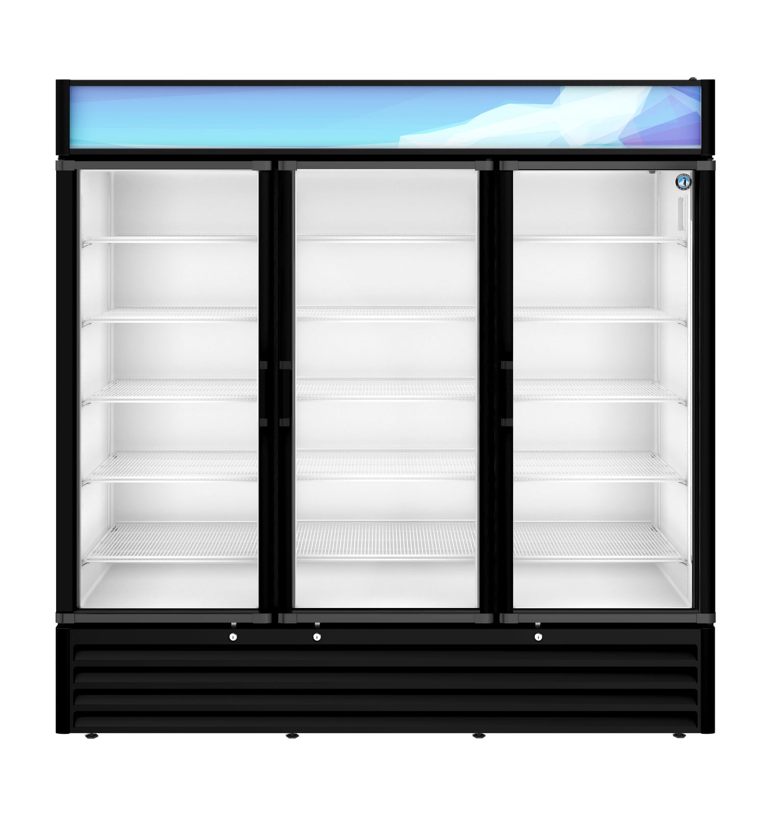 Hoshizaki RM-65-HC-BLK 78" Black Glass Door Merchandiser Refrigerator