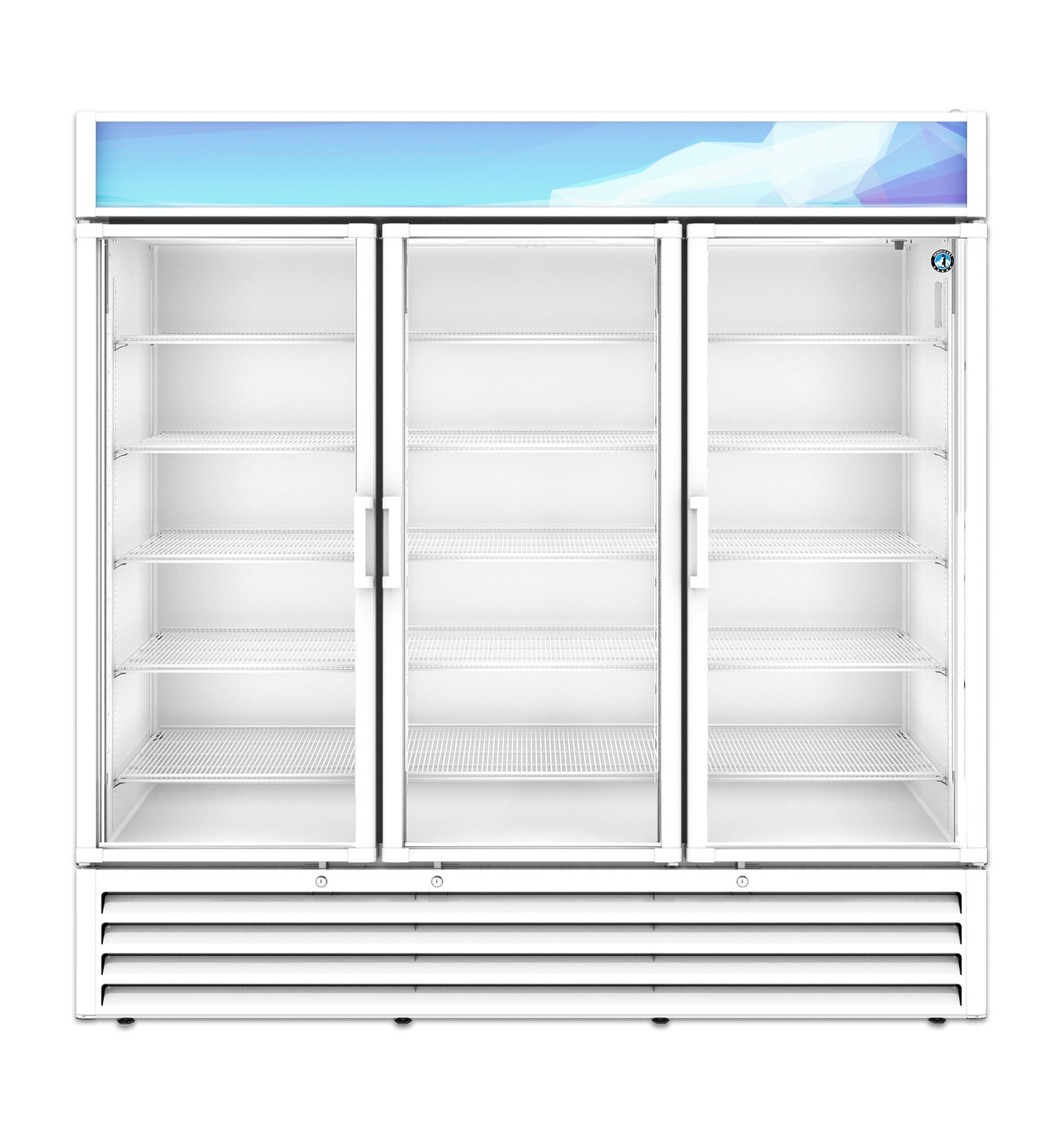 Hoshizaki RM-65-HC-WHT 78" White Glass Door Merchandiser Refrigerator