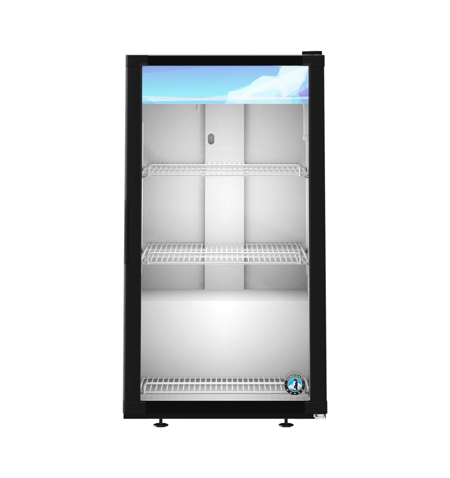 Hoshizaki RM-7-HC-BLK 21" Black Countertop Glass Door Merchandiser Refrigerator